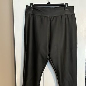 Pleather women’s leggings from Target size large brand new